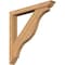 Ekena Millwork Funston Traditional Smooth Bracket w/ Offset Brace, Western Red Cedar, 5 1/2"W x 42"D x 42"H BKT0604X42X42FST01SWR - alternate 1